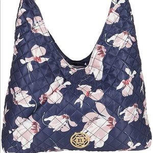 NWT Nanette Lepore Navy Blossom Nylon Purse